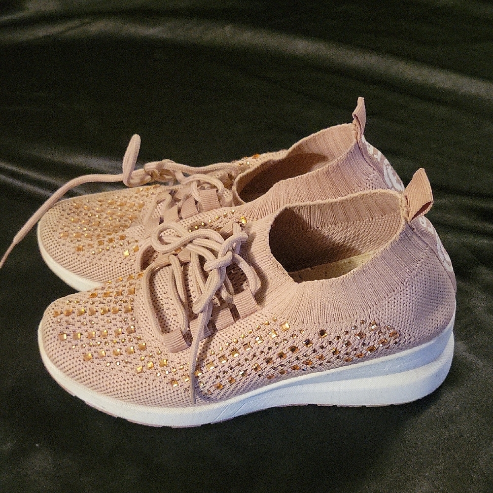 Stylish Ecko Red Knit Sneakers - Pink 6